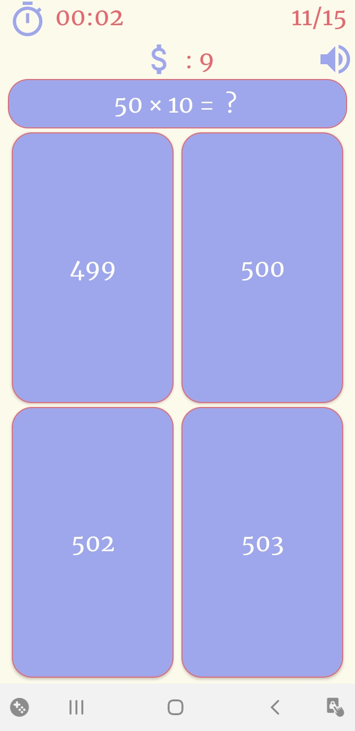 اسکرین شات 4 بازی Math Games - Math Quiz