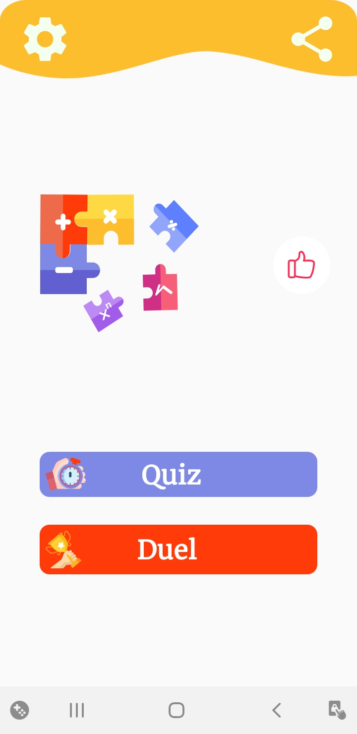 اسکرین شات 1 بازی Math Games - Math Quiz