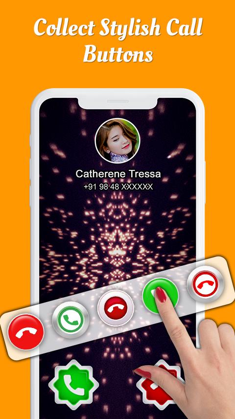 اسکرین شات 1 برنامه Color Call Flash - Call Screen, Color LED Flash