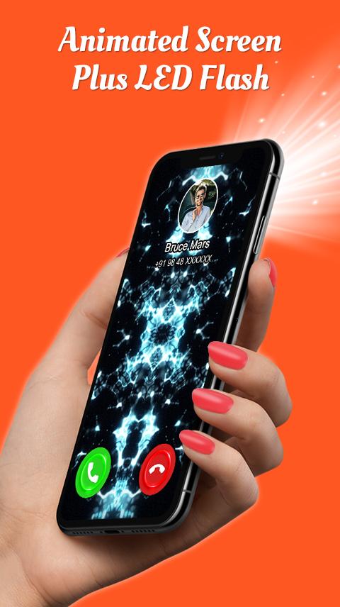 اسکرین شات 5 برنامه Color Call Flash - Call Screen, Color LED Flash