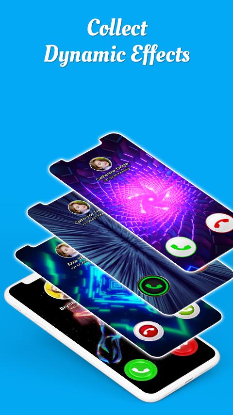 اسکرین شات 2 برنامه Color Call Flash - Call Screen, Color LED Flash