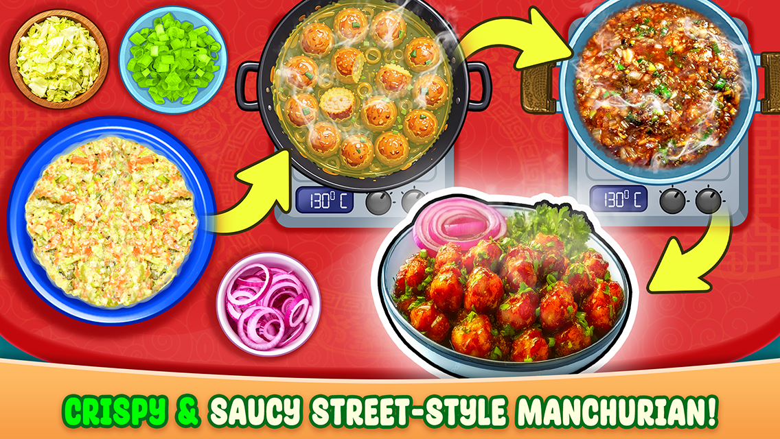 اسکرین شات 2 بازی Chinese Food - Cooking Game