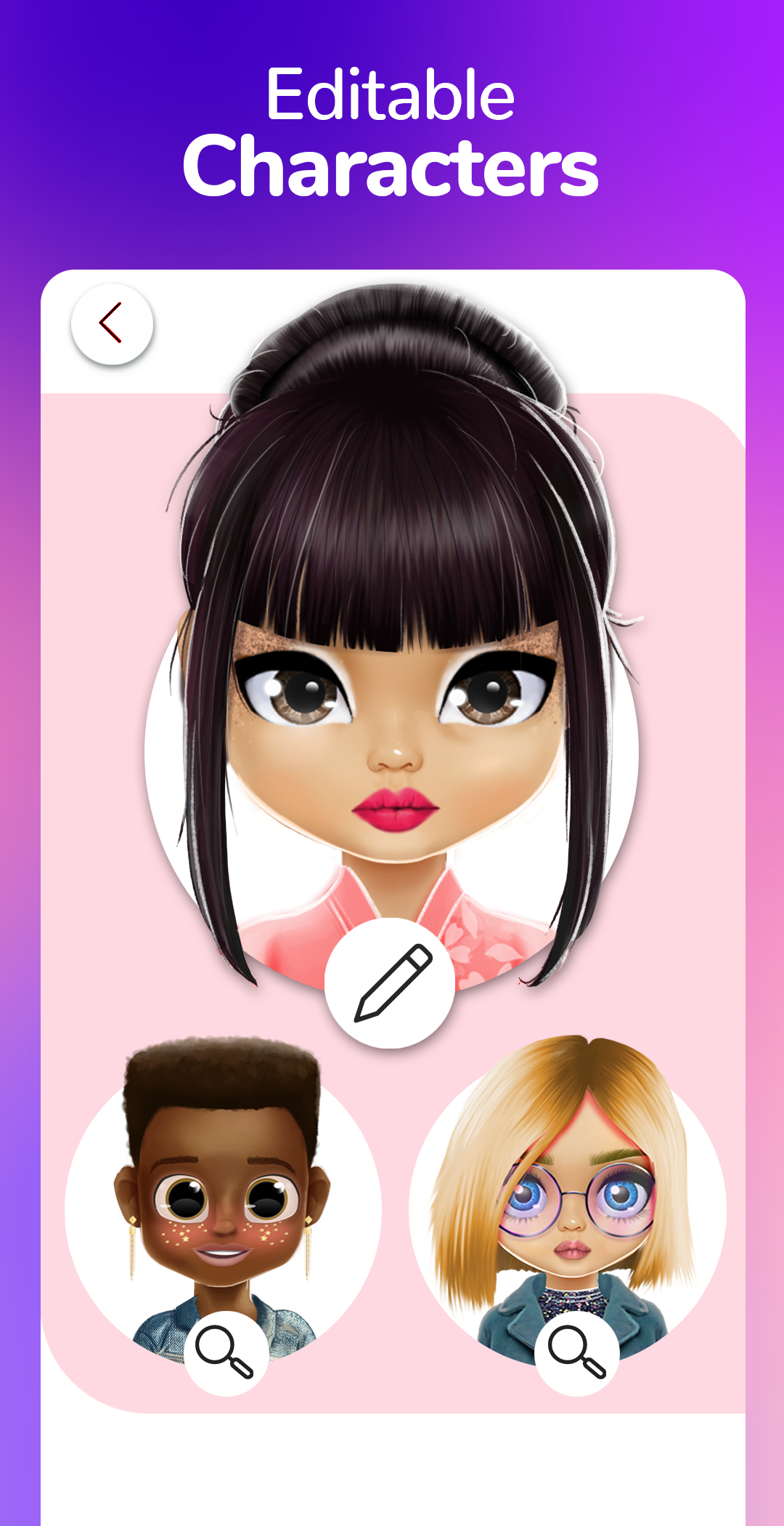 اسکرین شات 6 برنامه Dollicon: Doll Avatar Maker