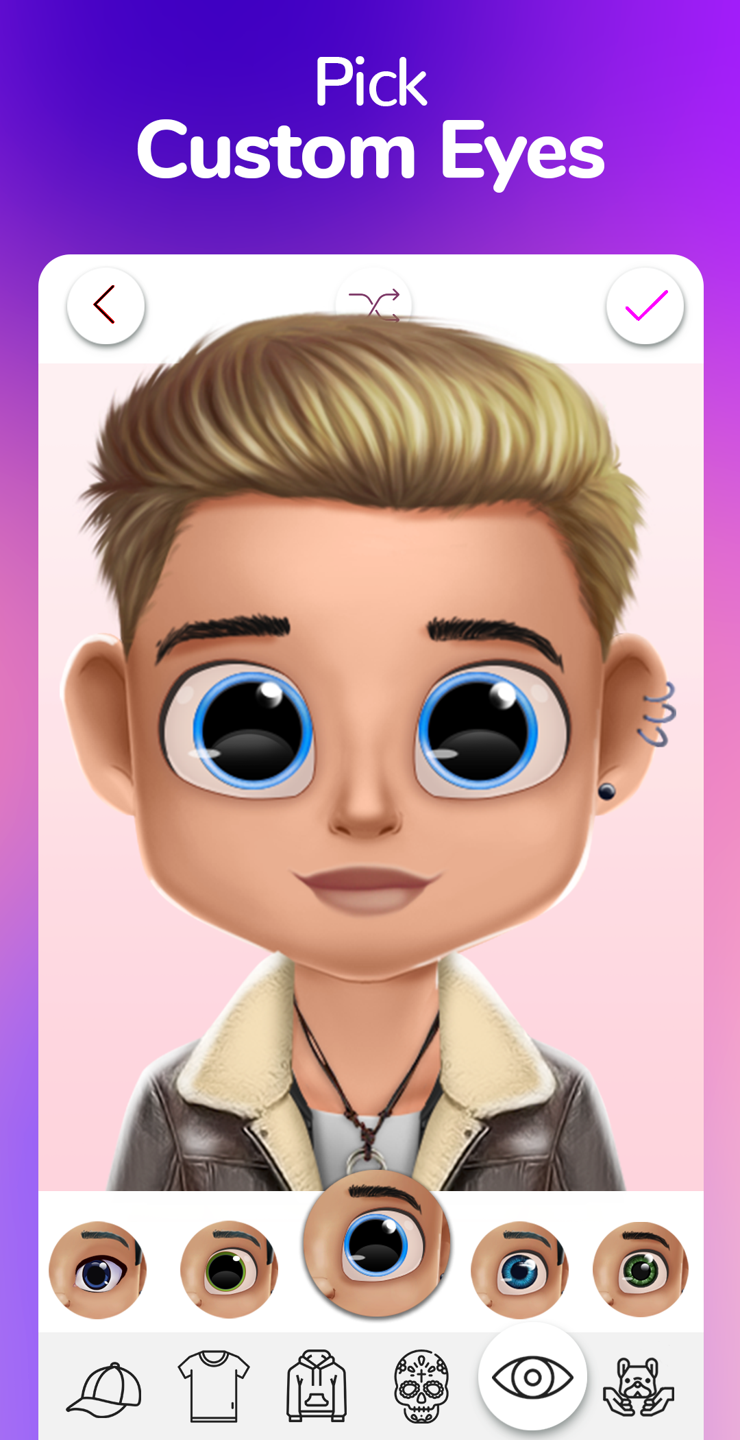 اسکرین شات 4 برنامه Dollicon: Doll Avatar Maker