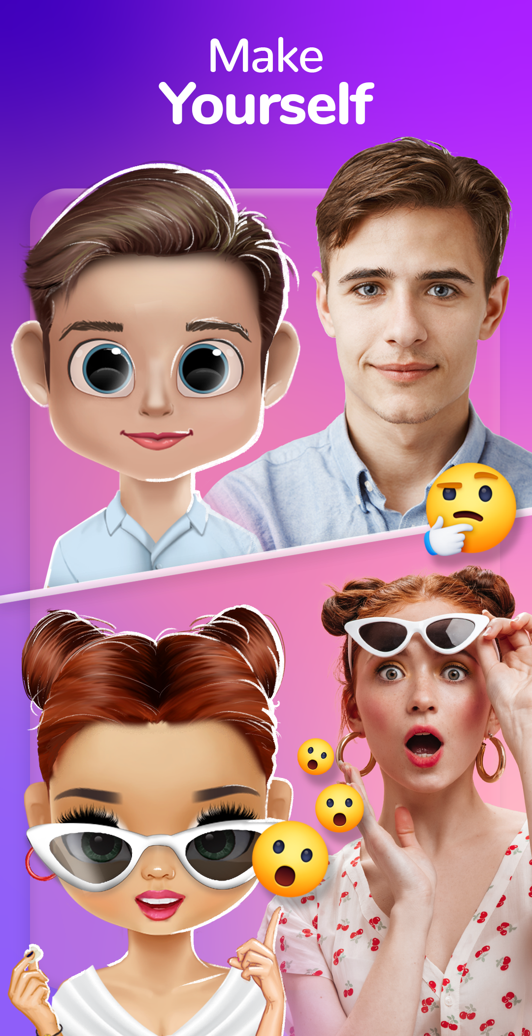 اسکرین شات 1 برنامه Dollicon: Doll Avatar Maker
