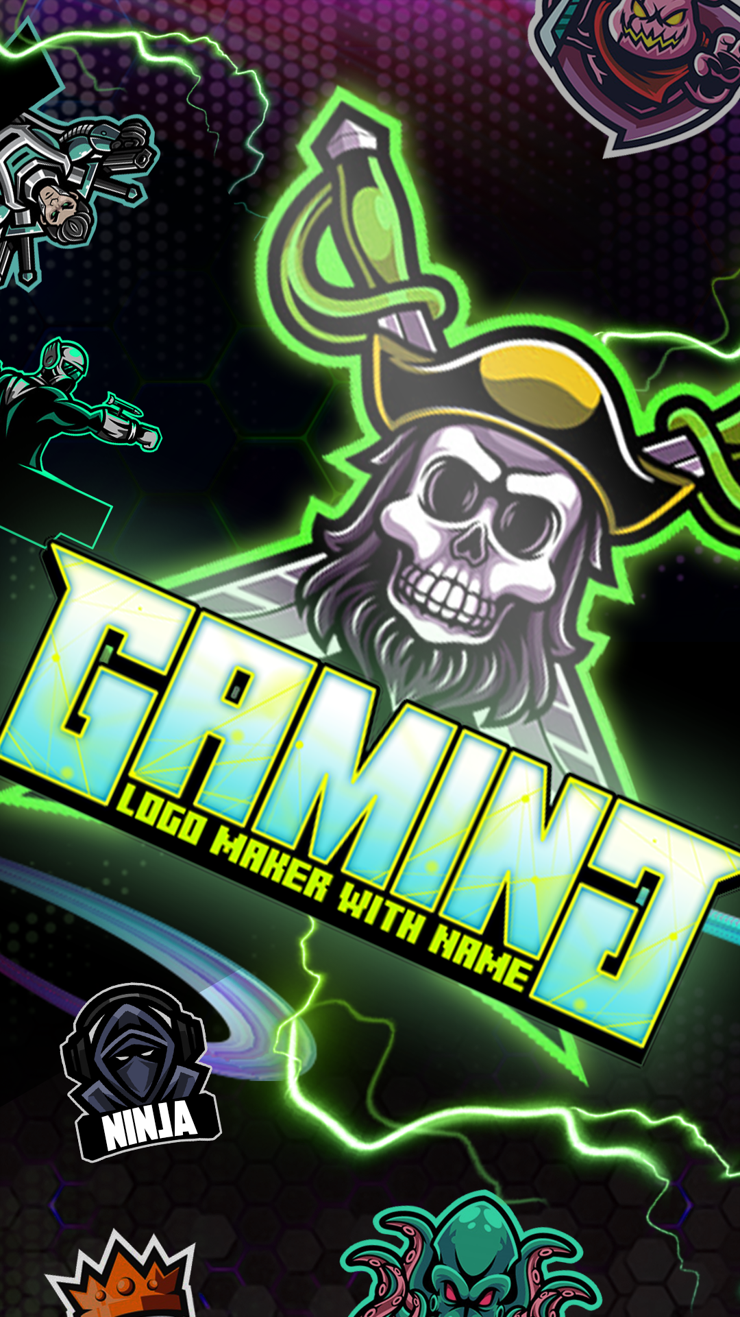 اسکرین شات 4 برنامه Gaming Logo Maker with Name