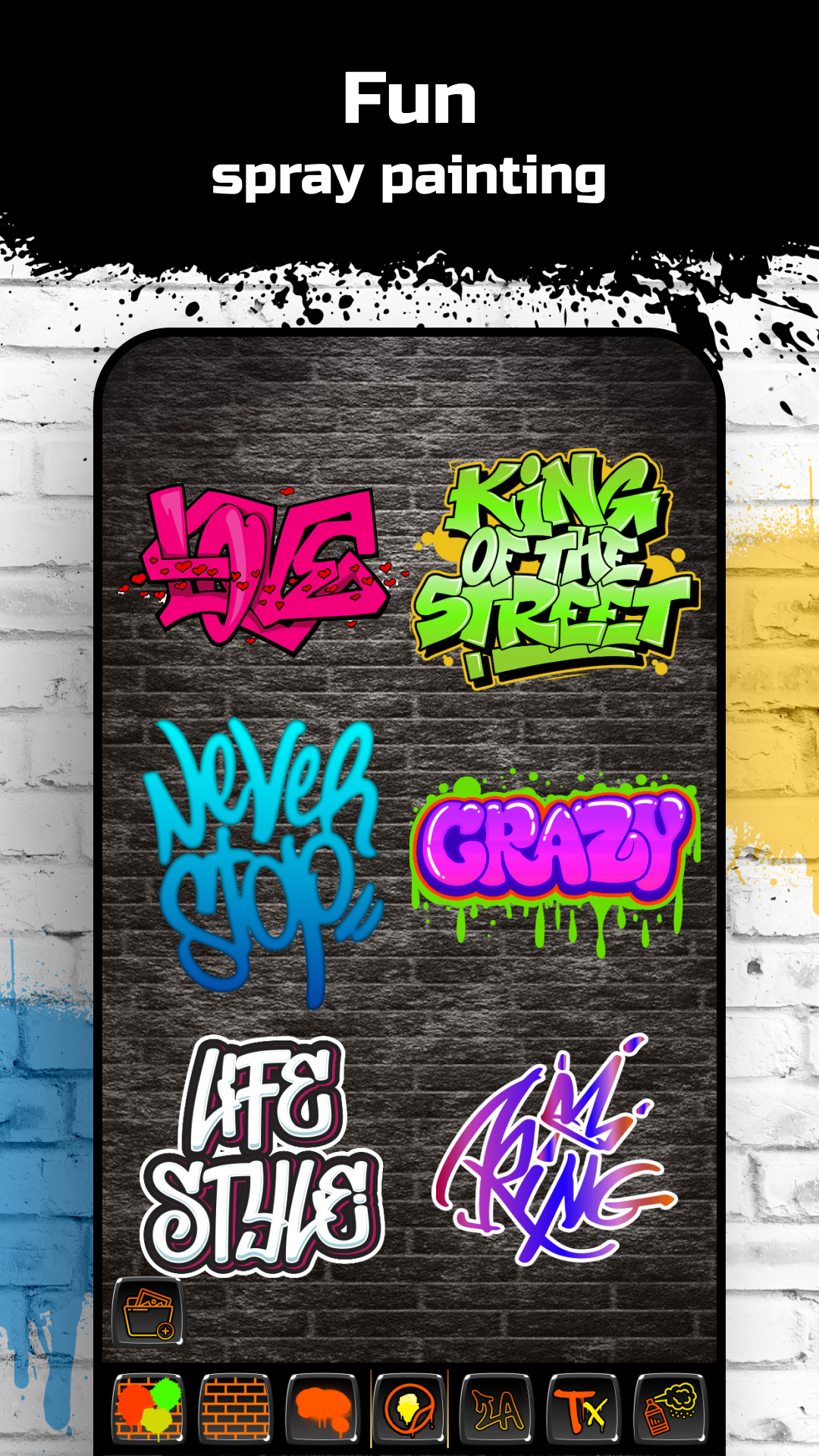 اسکرین شات 5 برنامه Graffiti Logo Maker App