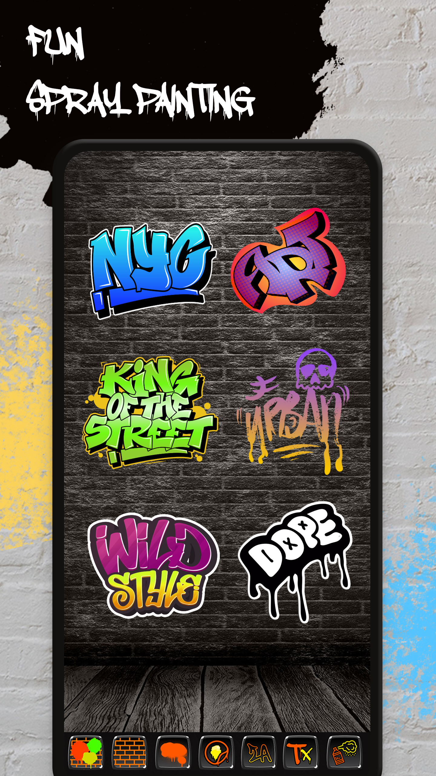 اسکرین شات 5 برنامه Graffiti Logo Maker App