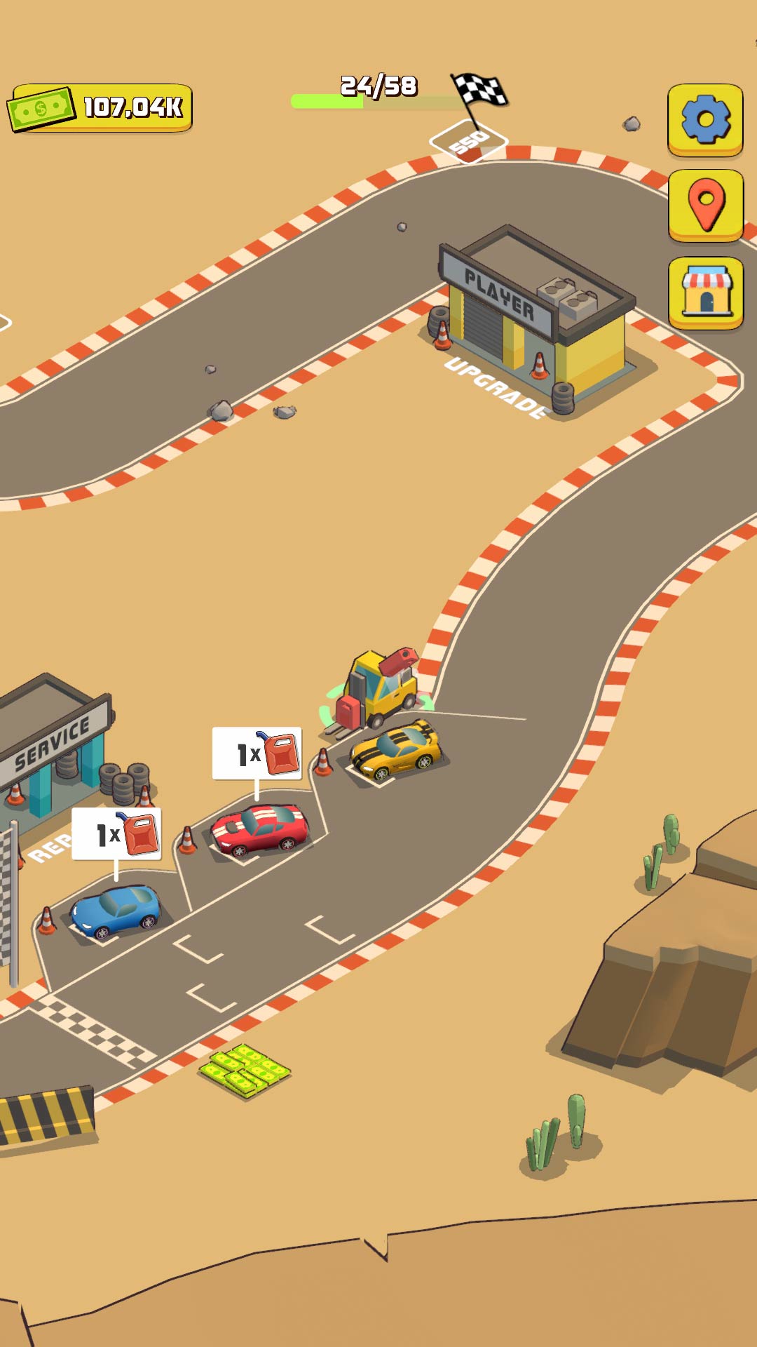 اسکرین شات 4 بازی Car Speed Racing - Idle Tycoon