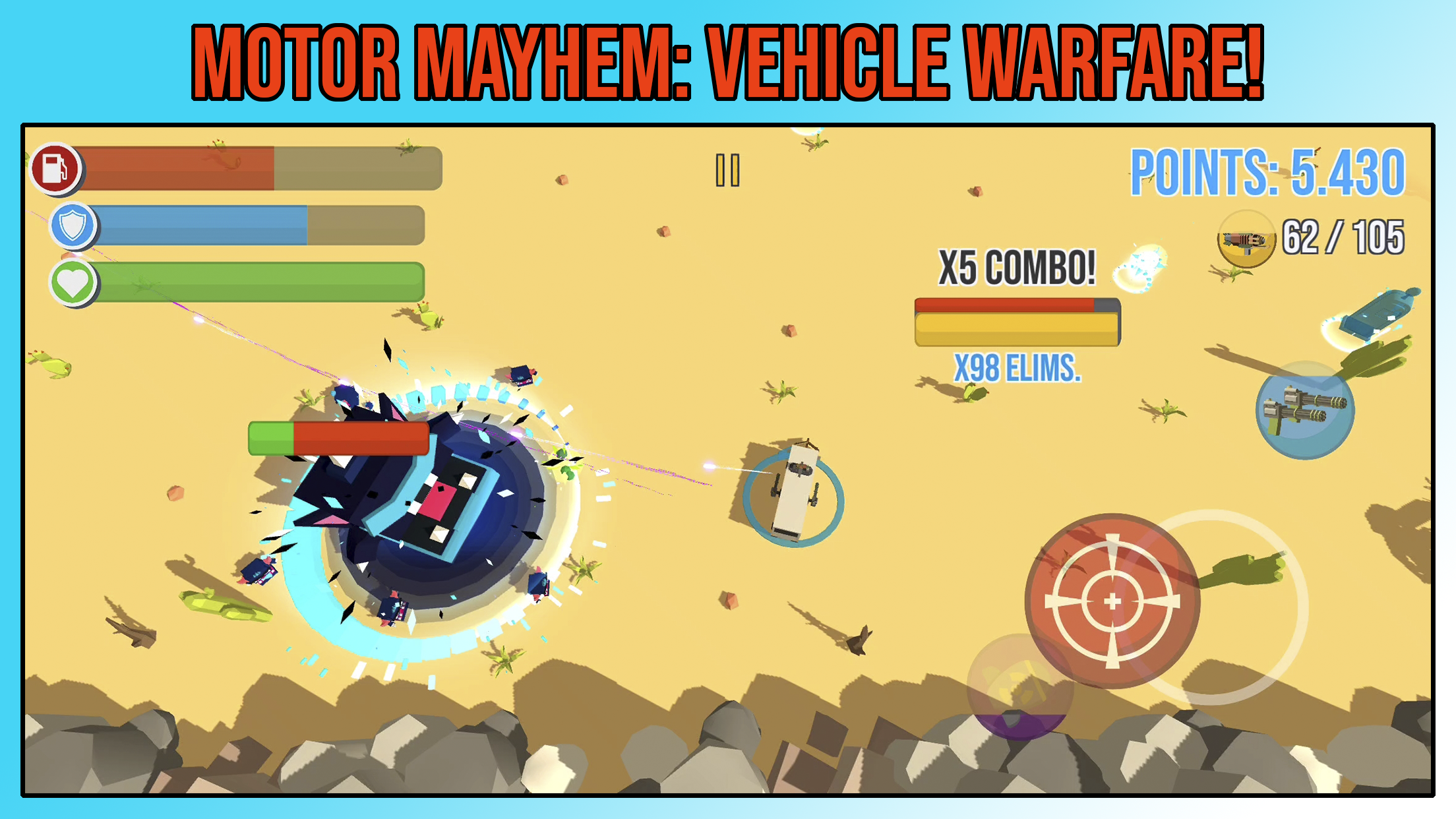 اسکرین شات 6 بازی Motor Mayhem - Vehicle Warfare