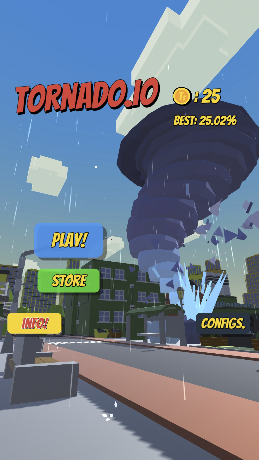 اسکرین شات 3 بازی Tornado.io - The Game 3D