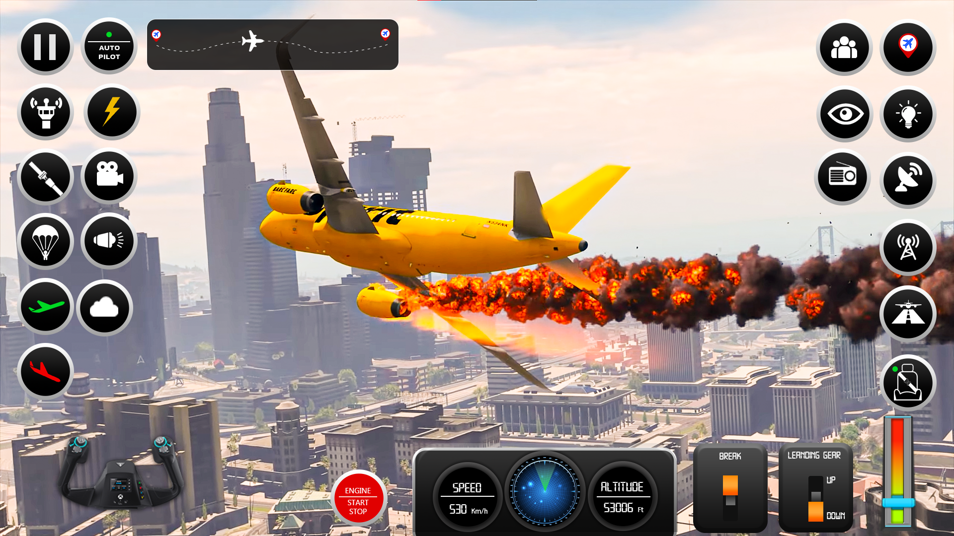 اسکرین شات 5 بازی Flight Simulator Airplane Game