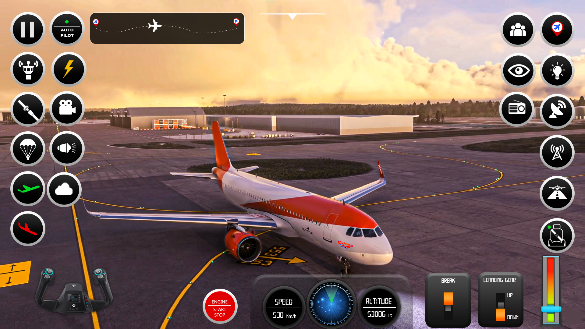 اسکرین شات 1 بازی Flight Simulator Airplane Game