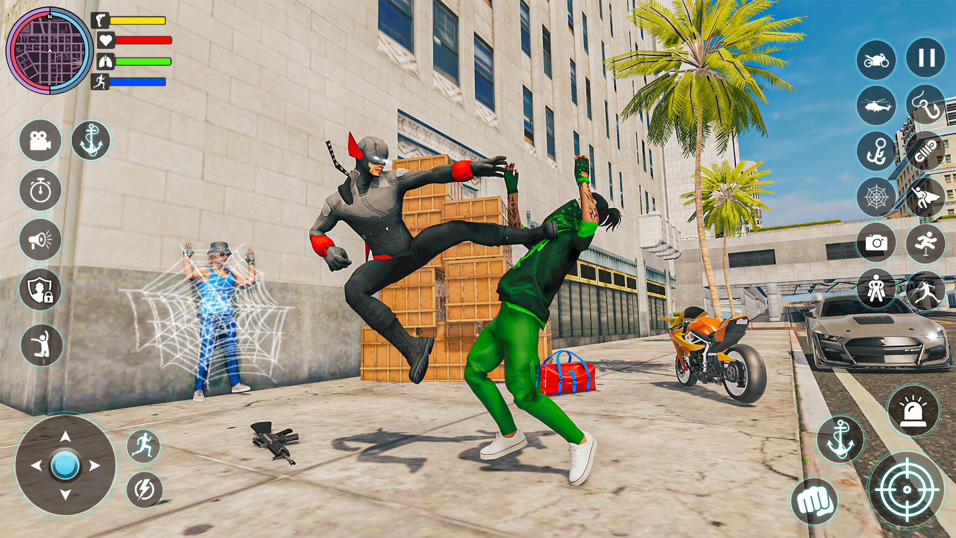 اسکرین شات 4 بازی Rope Hero: Spider Games