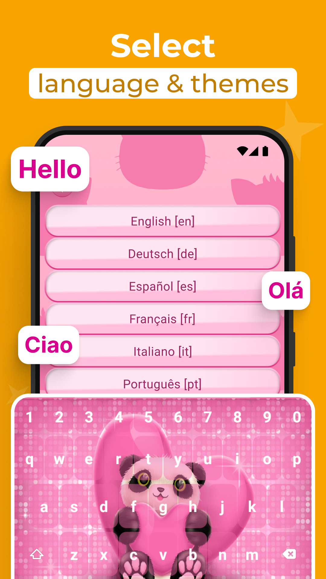 اسکرین شات 3 برنامه Custom Color Keyboard Themes