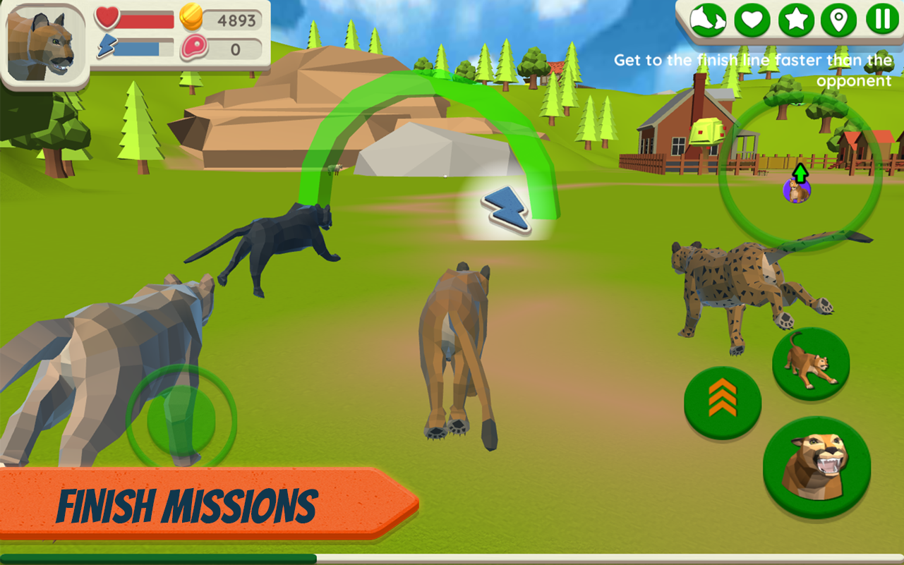 اسکرین شات 2 بازی Cougar Simulator: Big Cats