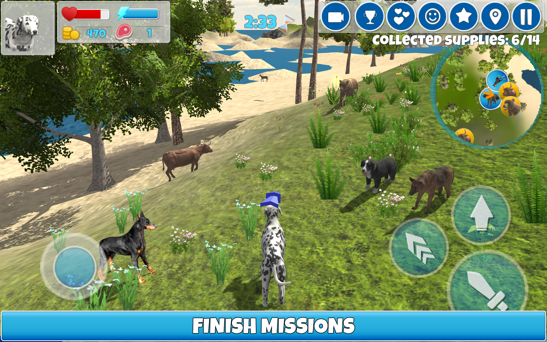 اسکرین شات 2 بازی Dog Simulator 3D