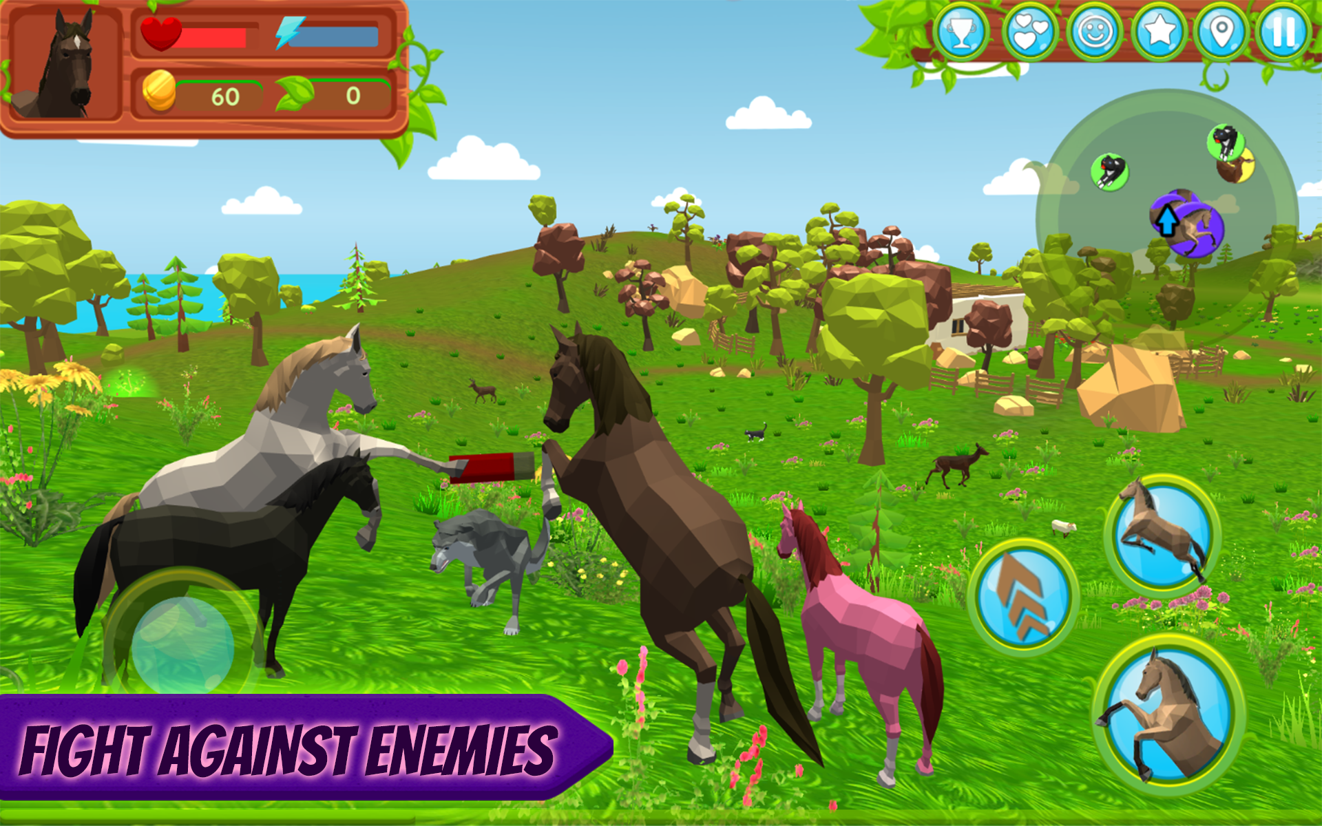 اسکرین شات 2 بازی Horse Family: Animal Simulator