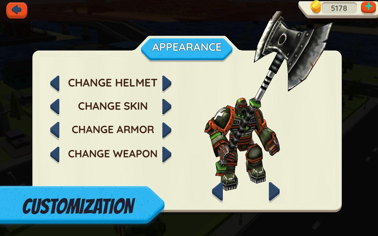 اسکرین شات 5 بازی Robot Hero: City Simulator 3D