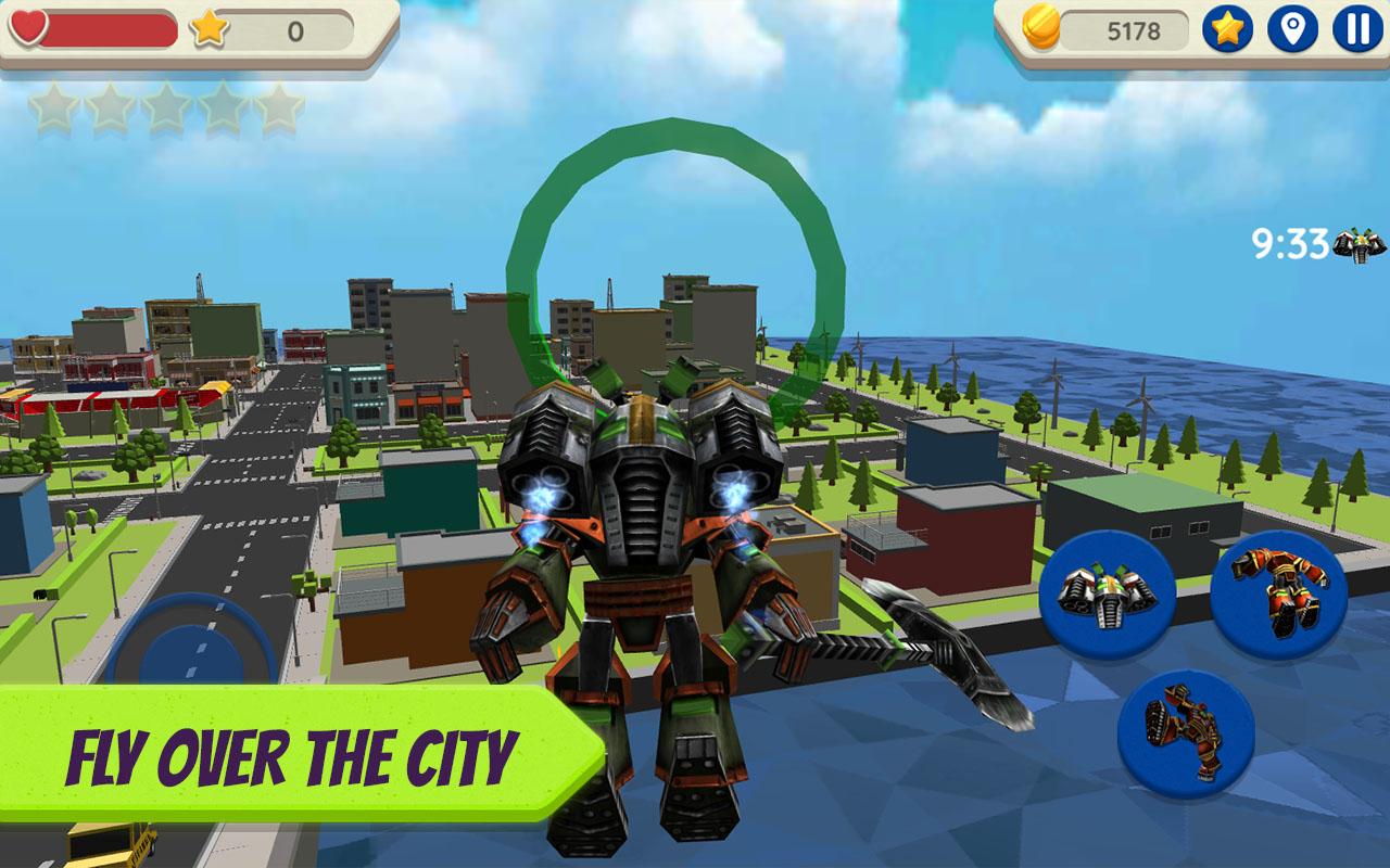 اسکرین شات 4 بازی Robot Hero: City Simulator 3D
