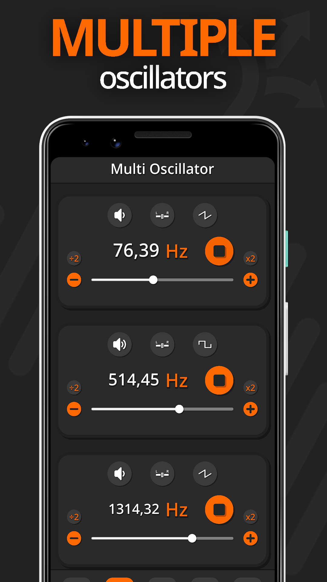 اسکرین شات 5 برنامه Frequency Sound Generator
