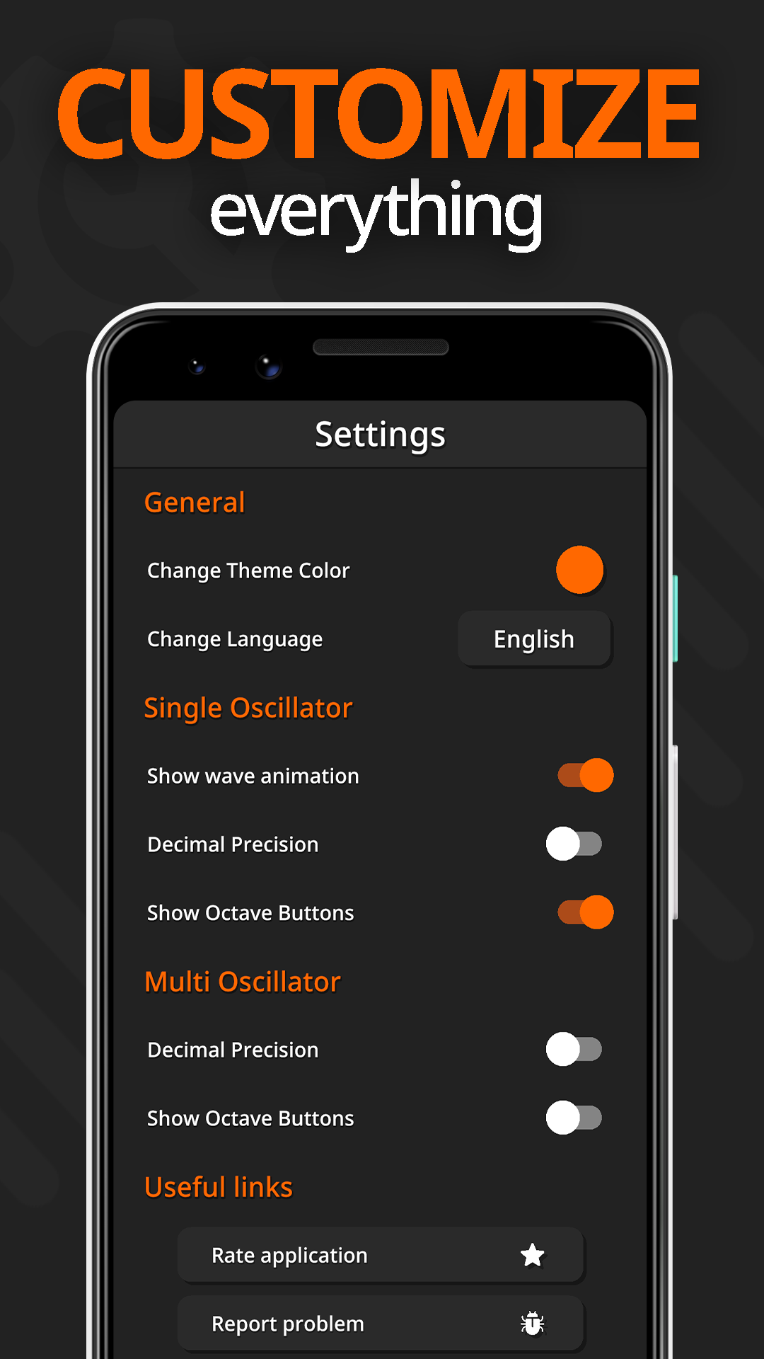 اسکرین شات 7 برنامه Frequency Sound Generator