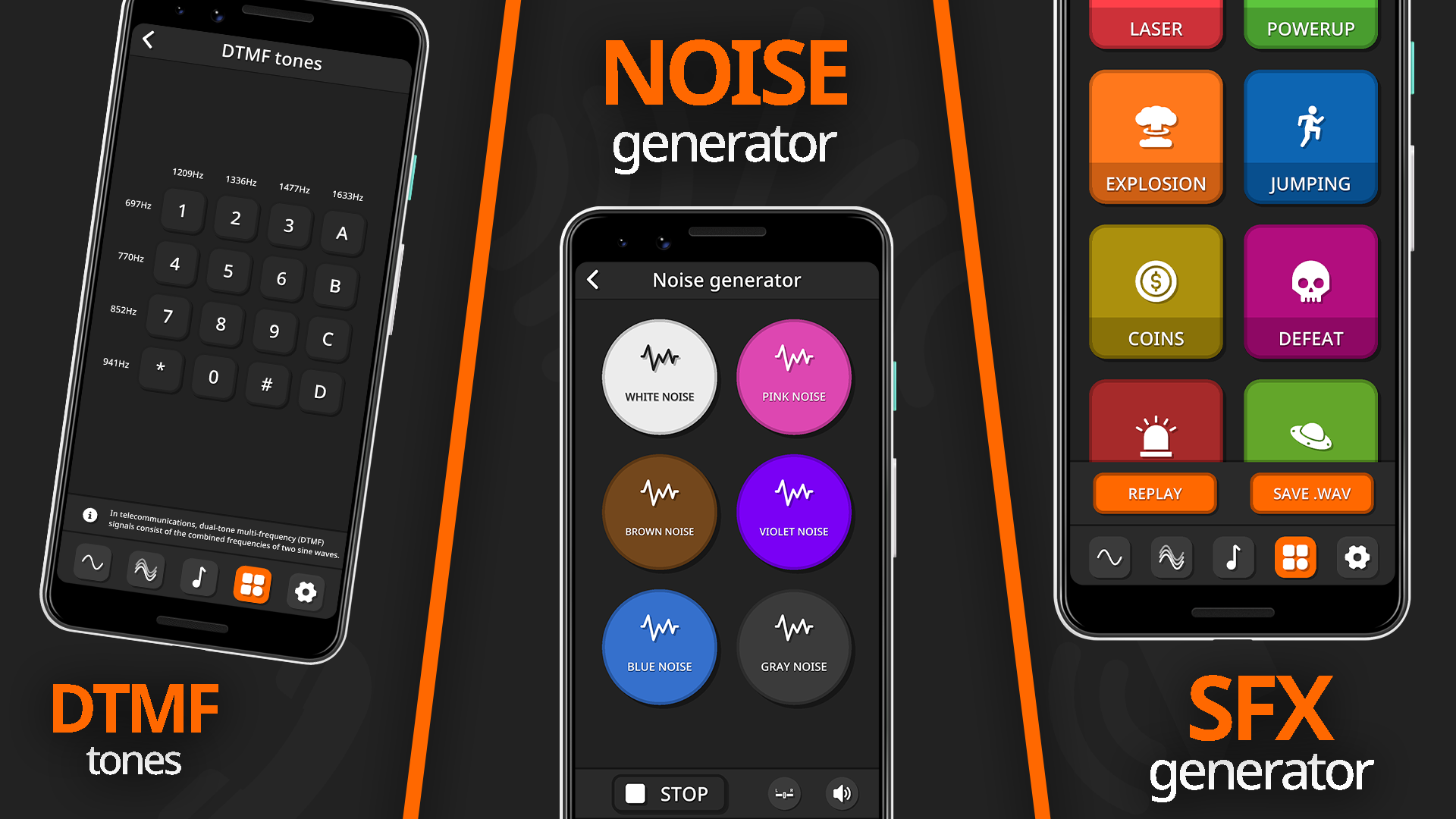اسکرین شات 6 برنامه Frequency Sound Generator