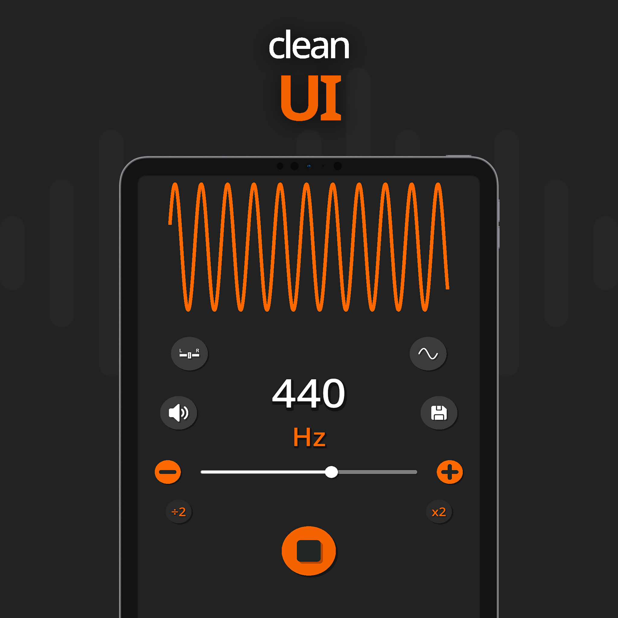 اسکرین شات 8 برنامه Frequency Sound Generator