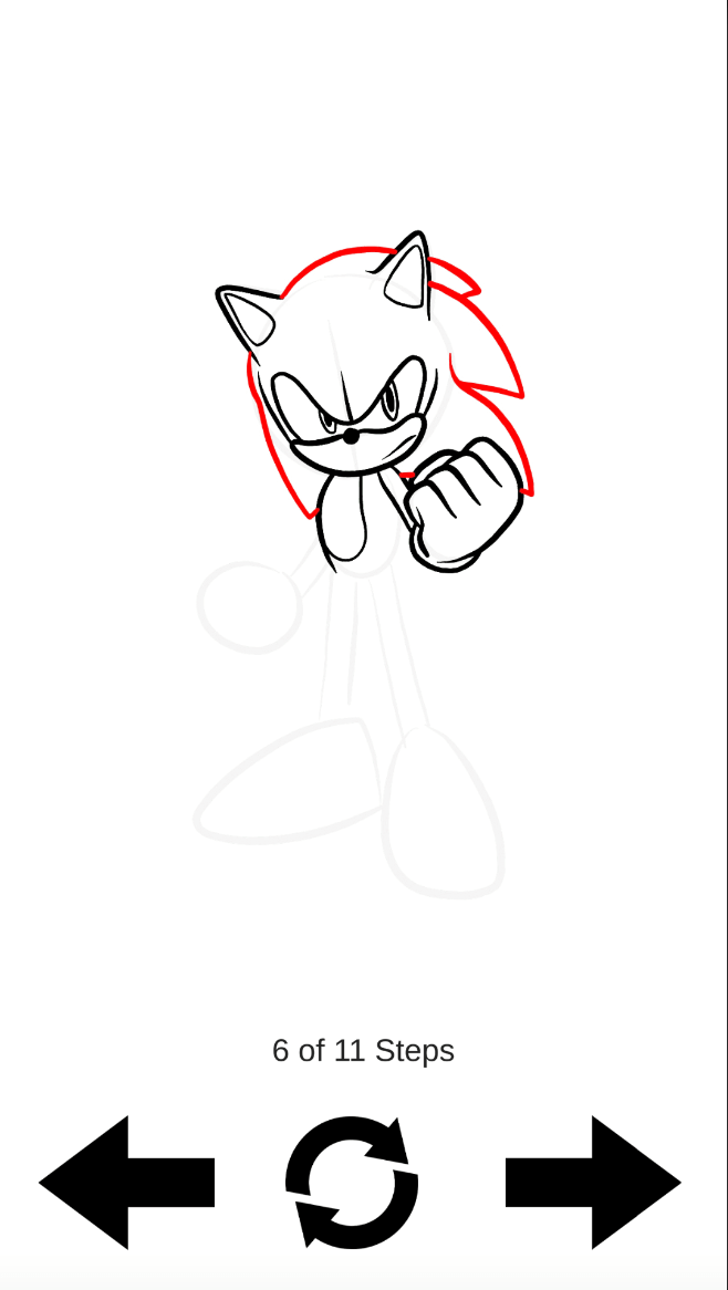 اسکرین شات 6 بازی How To draw Sonik