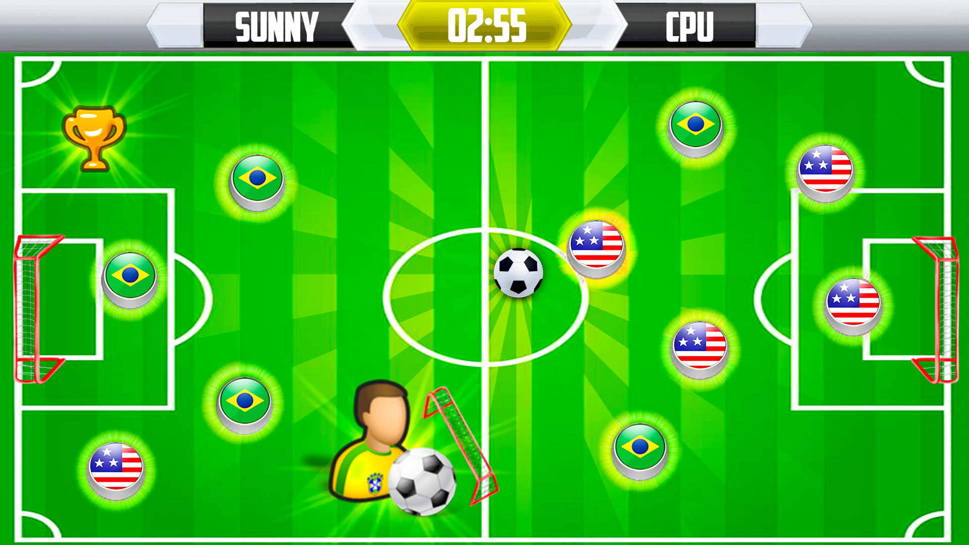 اسکرین شات 2 بازی Brazil Vs Football Game 2022