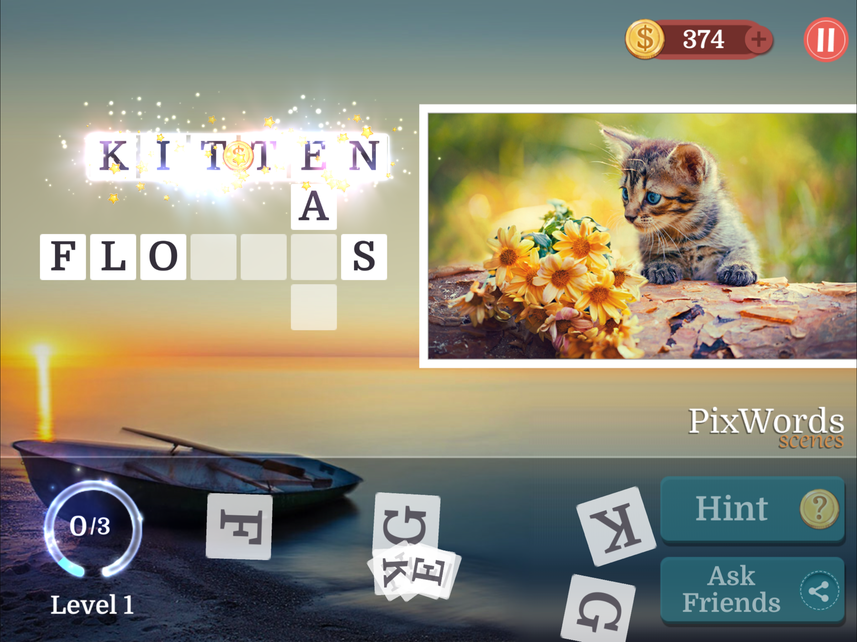 اسکرین شات 4 بازی PixWords® Scenes