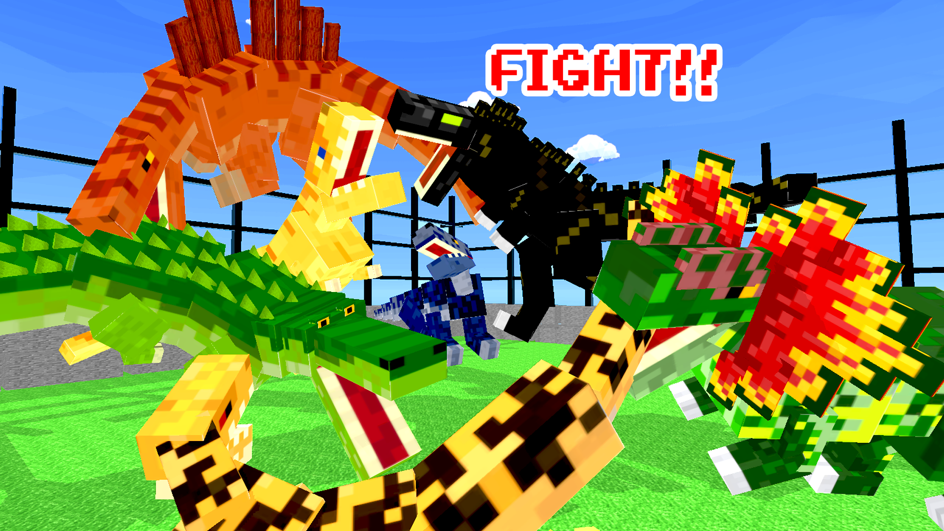 اسکرین شات 3 بازی Blocky Dino Park Apex Arena