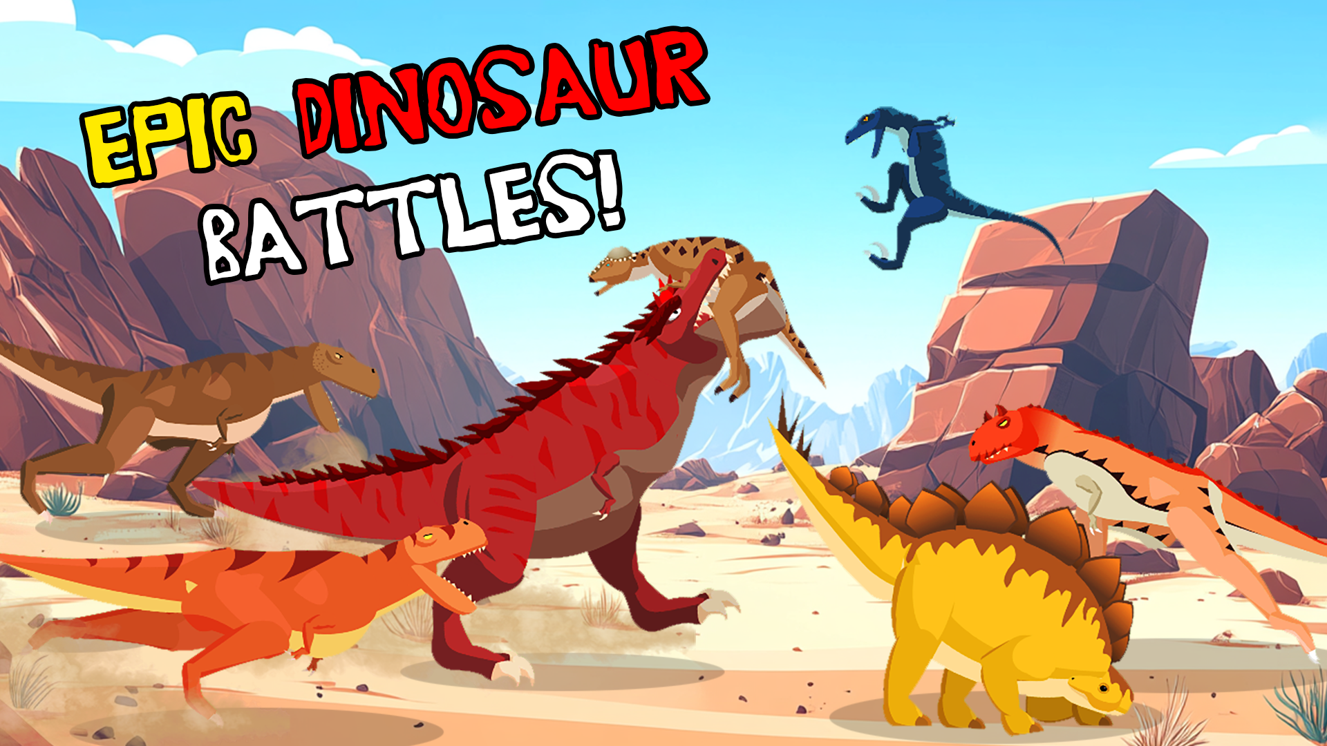 اسکرین شات 1 بازی T-Rex Fights Dinosaurs