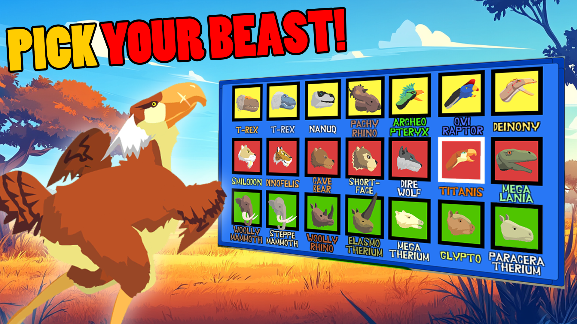 اسکرین شات 2 بازی T-Rex Fights Ice Age Beasts