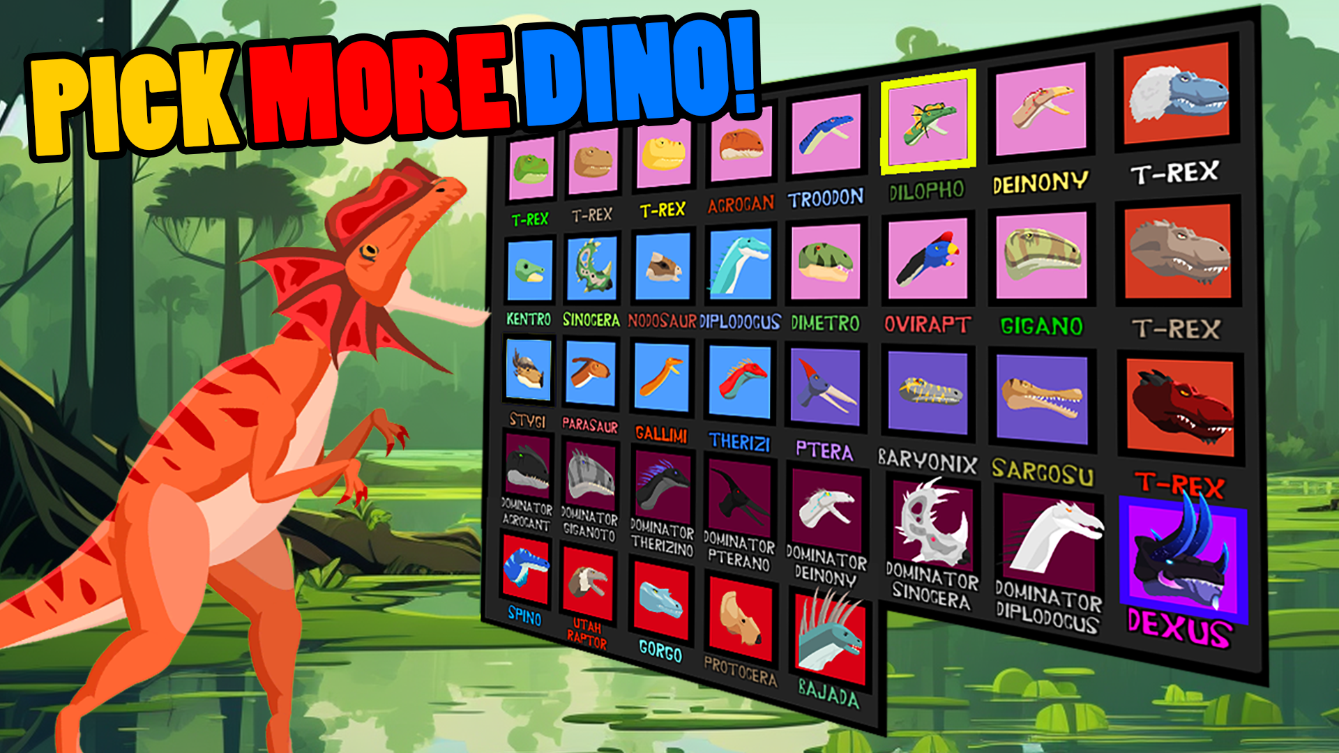 اسکرین شات 2 بازی T-Rex Fights More Dinosaurs