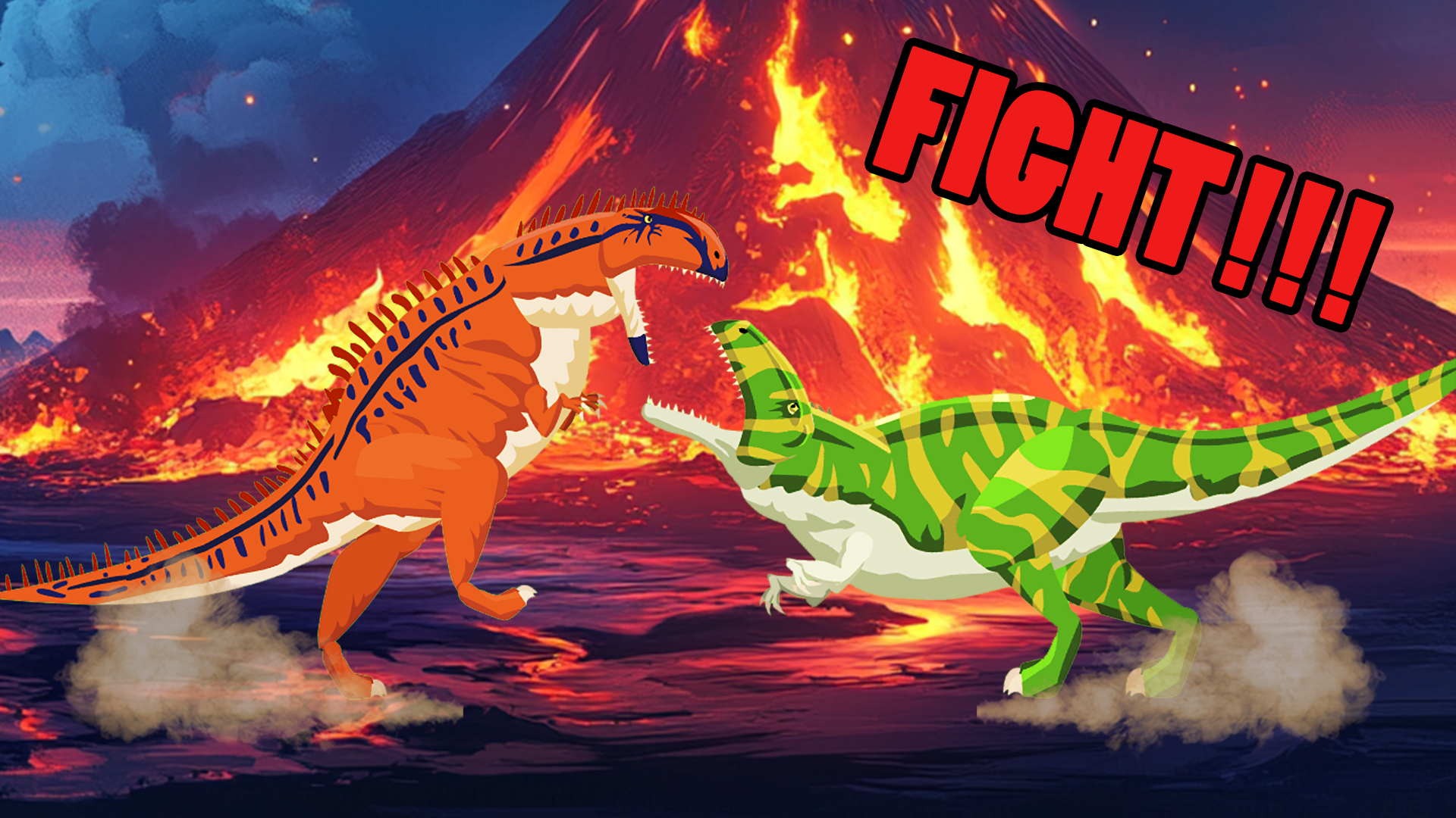 اسکرین شات 3 بازی T-Rex Fights More Dinosaurs