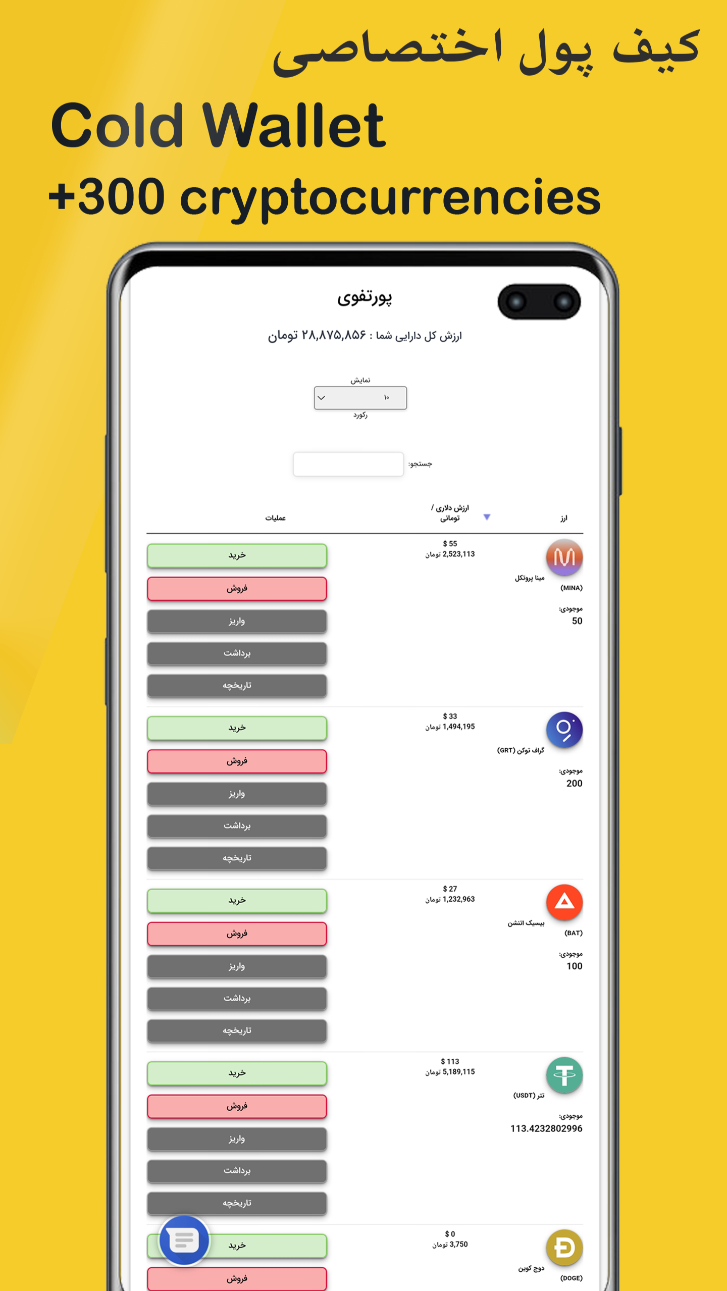 اسکرین شات 3 برنامه صرافی ارز دیجیتال (ایران ترید)