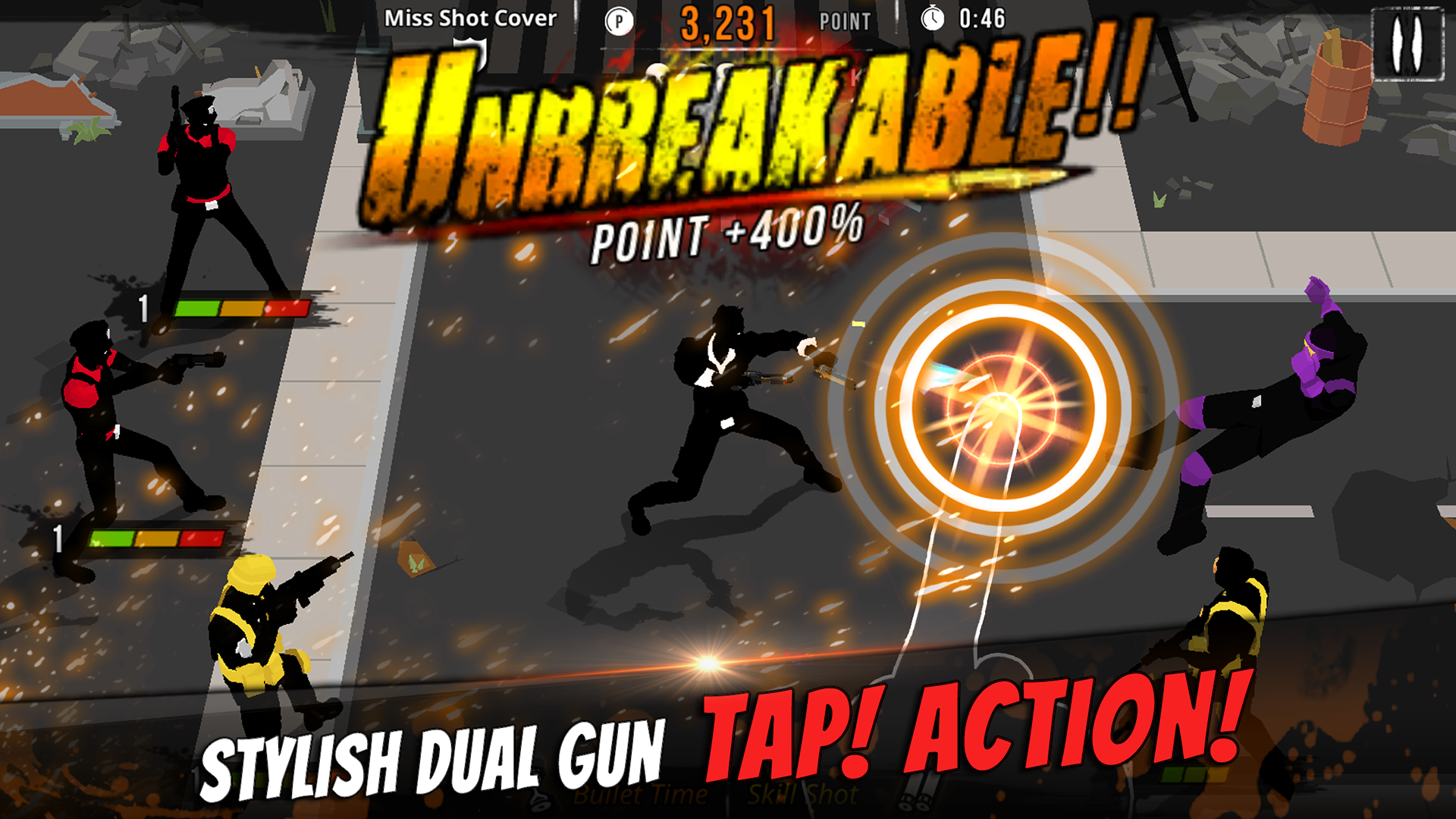 اسکرین شات 1 بازی GunStrider: Tap Strike