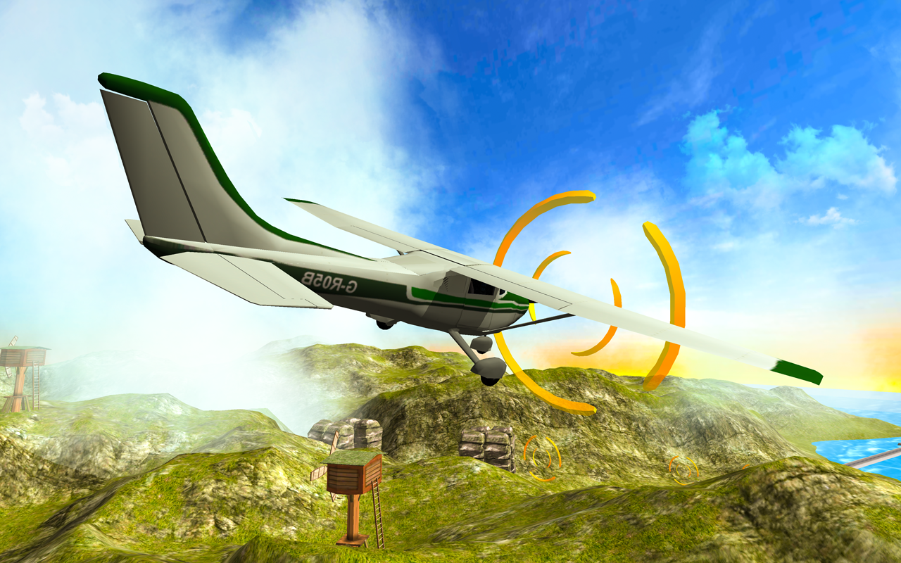 اسکرین شات 4 بازی War Plane Flight Simulator Cha