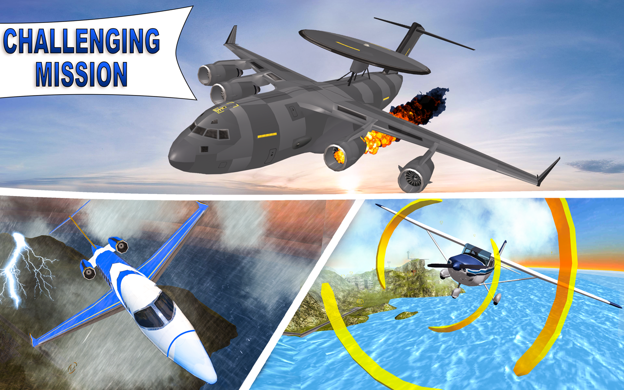 اسکرین شات 2 بازی War Plane Flight Simulator Cha