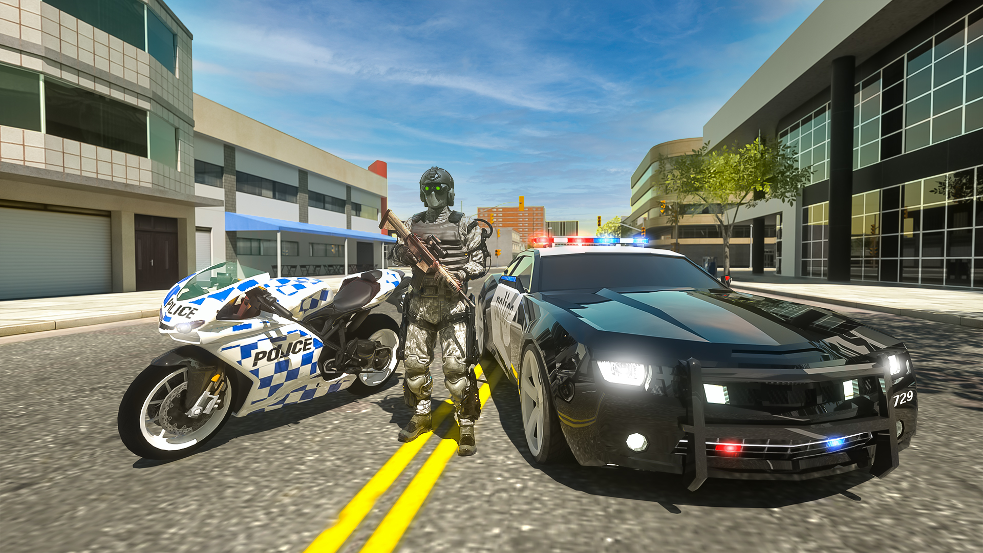 اسکرین شات 1 بازی Police Bike Real Crime Driver