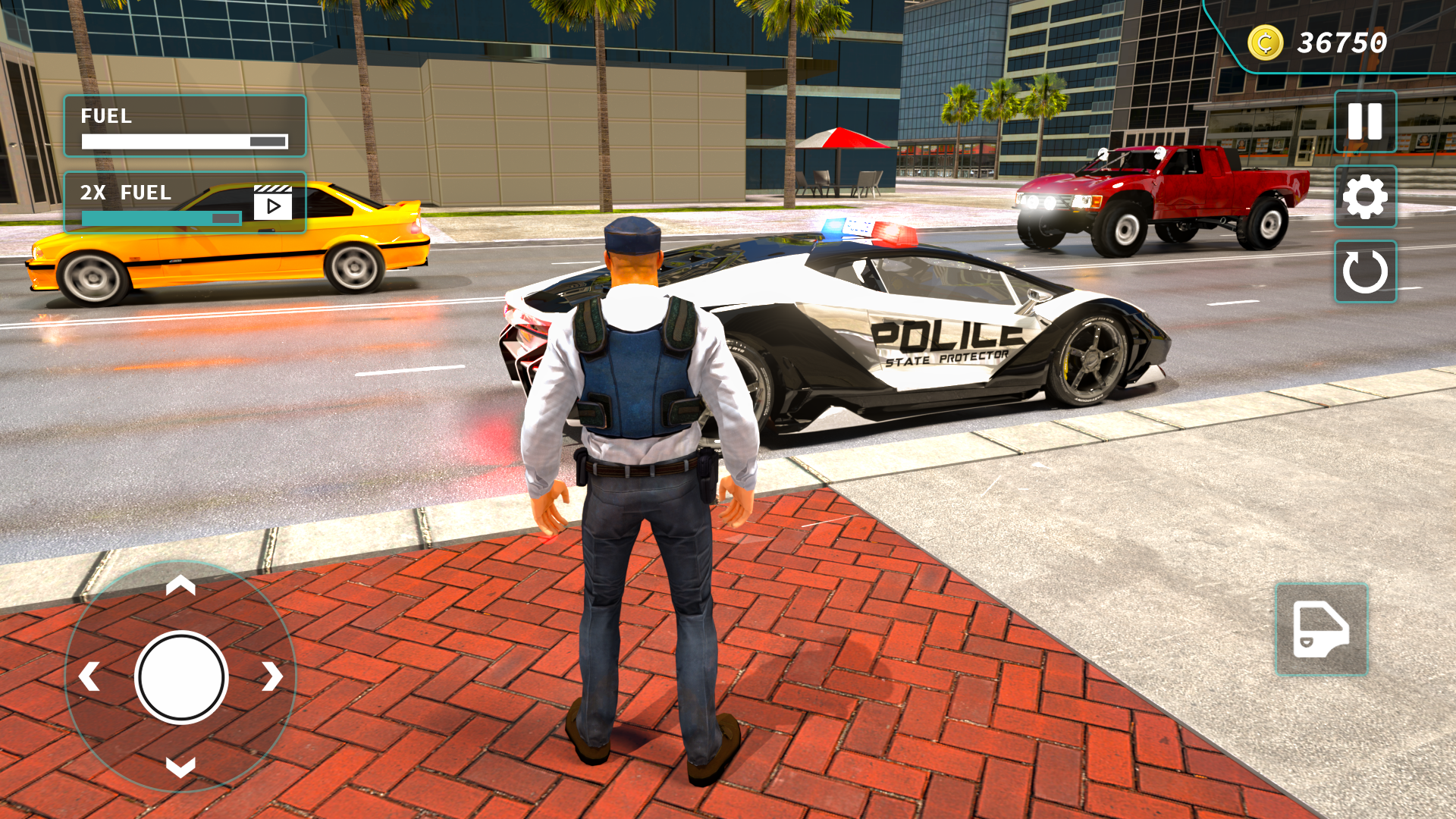 اسکرین شات 3 بازی Police Real Chase Car Simulato
