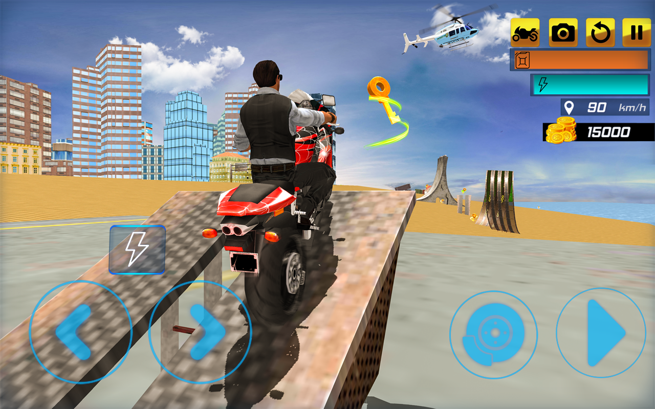 اسکرین شات 6 بازی Superhero Stunt Bike Simulator