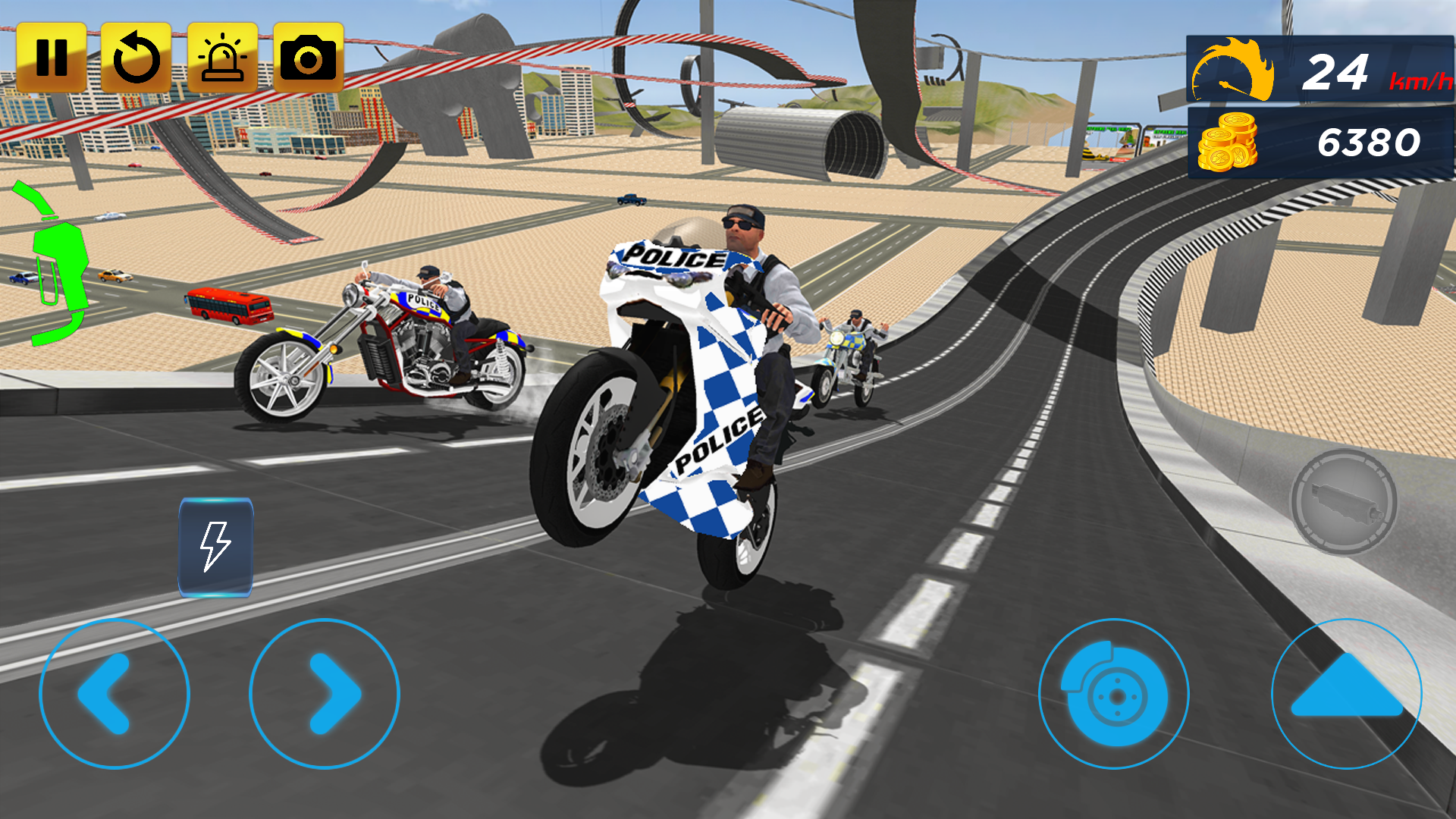 اسکرین شات 1 بازی Police Stunt Bike Simulator