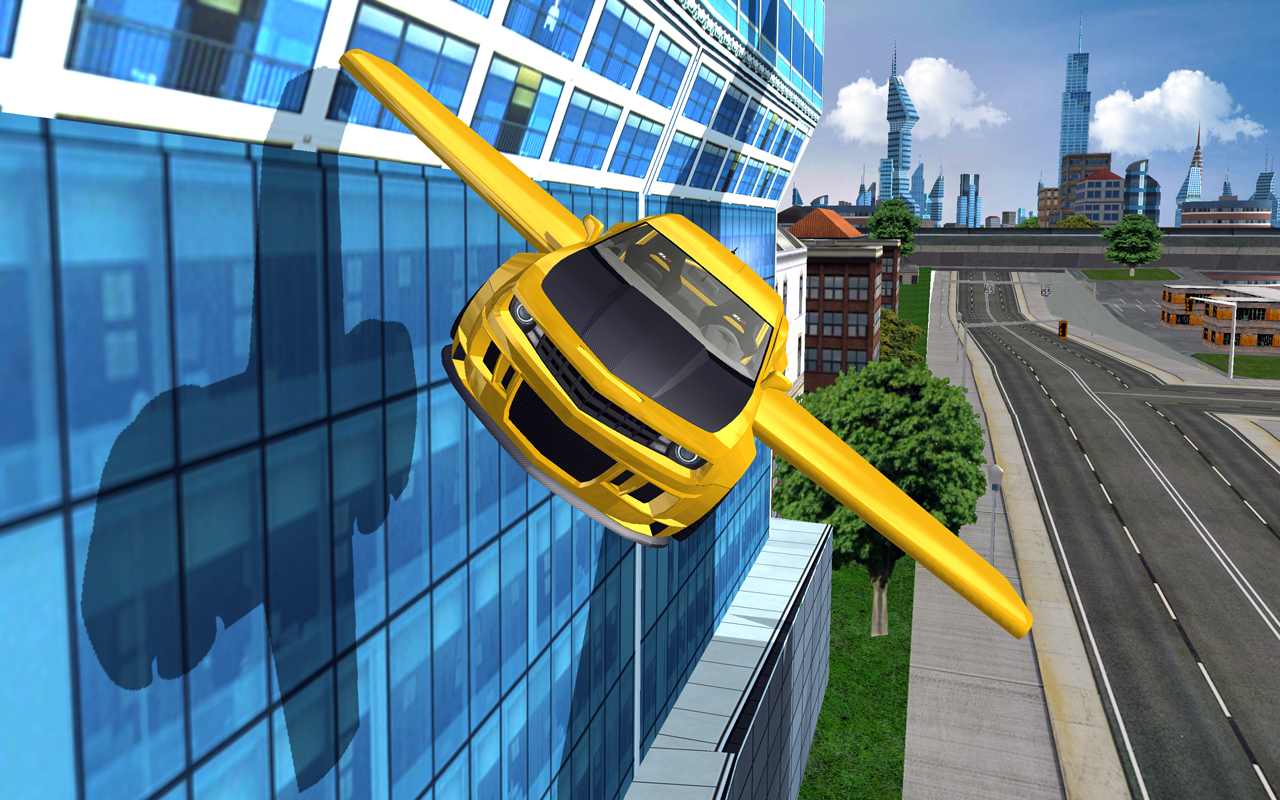 اسکرین شات 1 بازی Flying Car Games Car Simulator