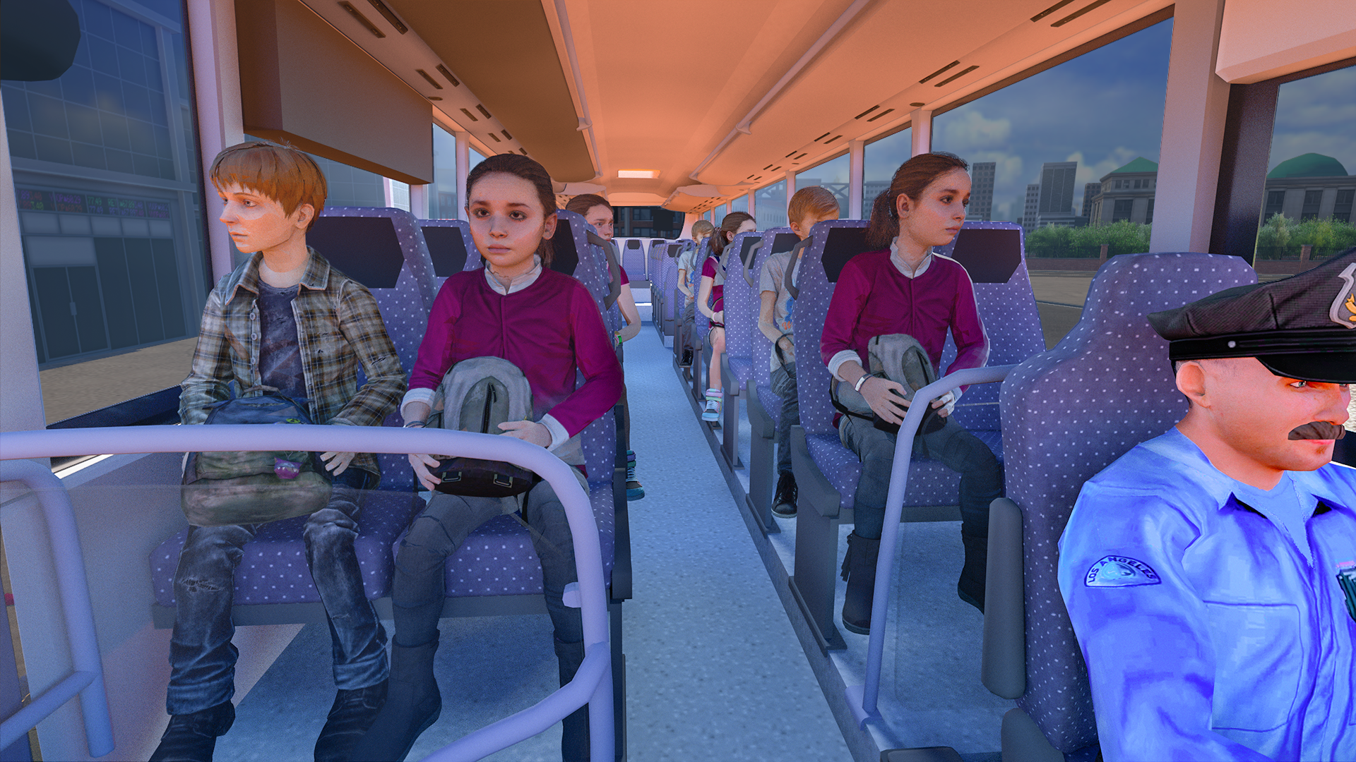 اسکرین شات 3 بازی School Bus Game: Driving Sim