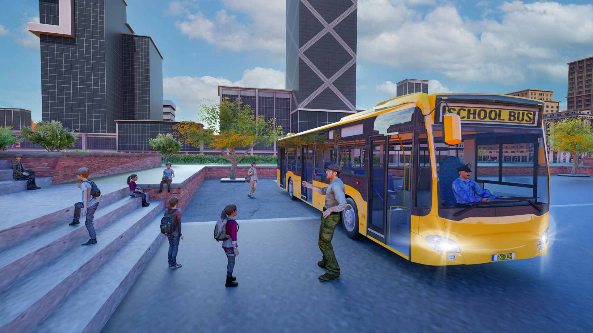 اسکرین شات 5 بازی School Bus Game: Driving Sim