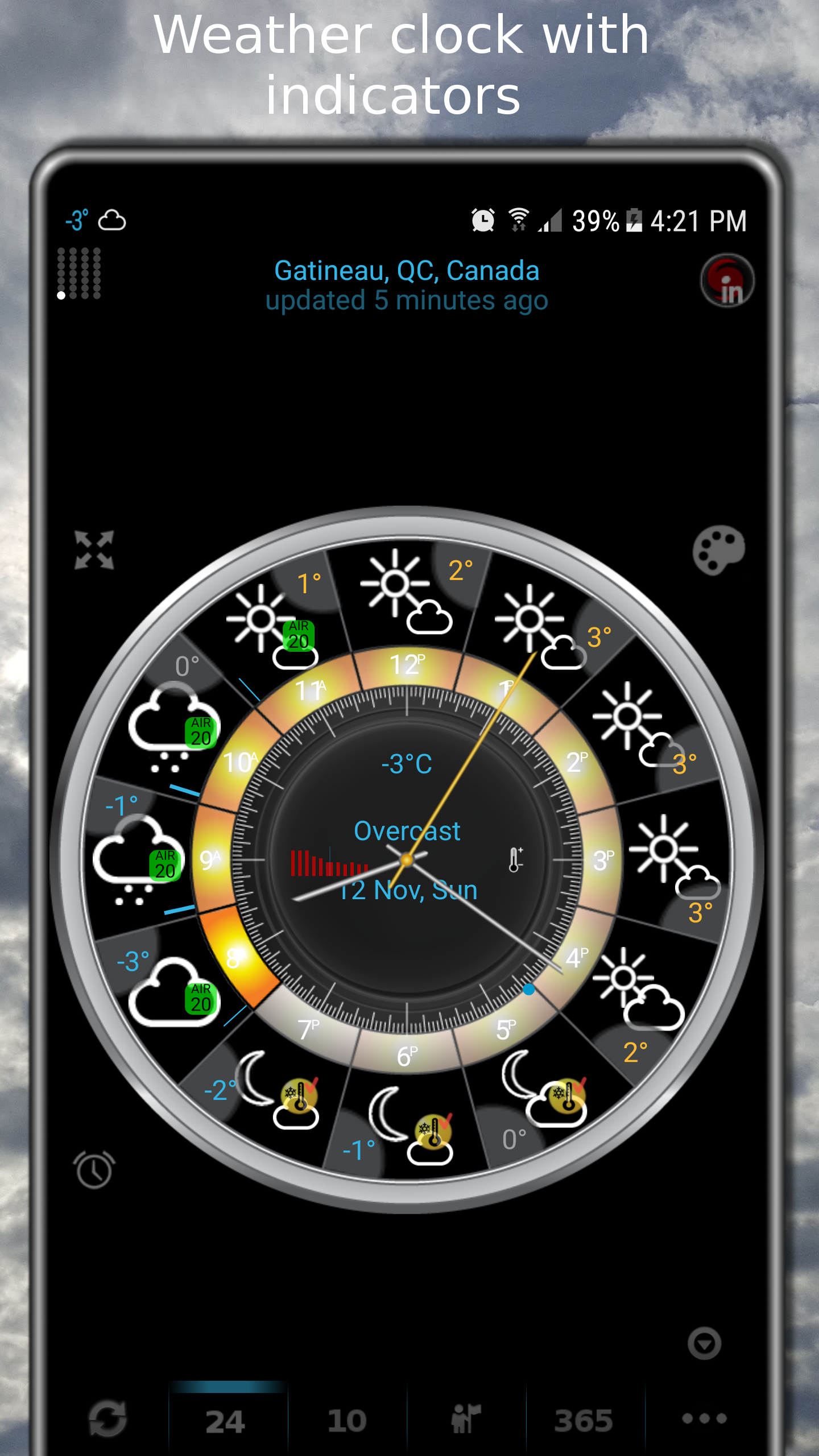 اسکرین شات 1 برنامه eWeather HDF: weather & alerts