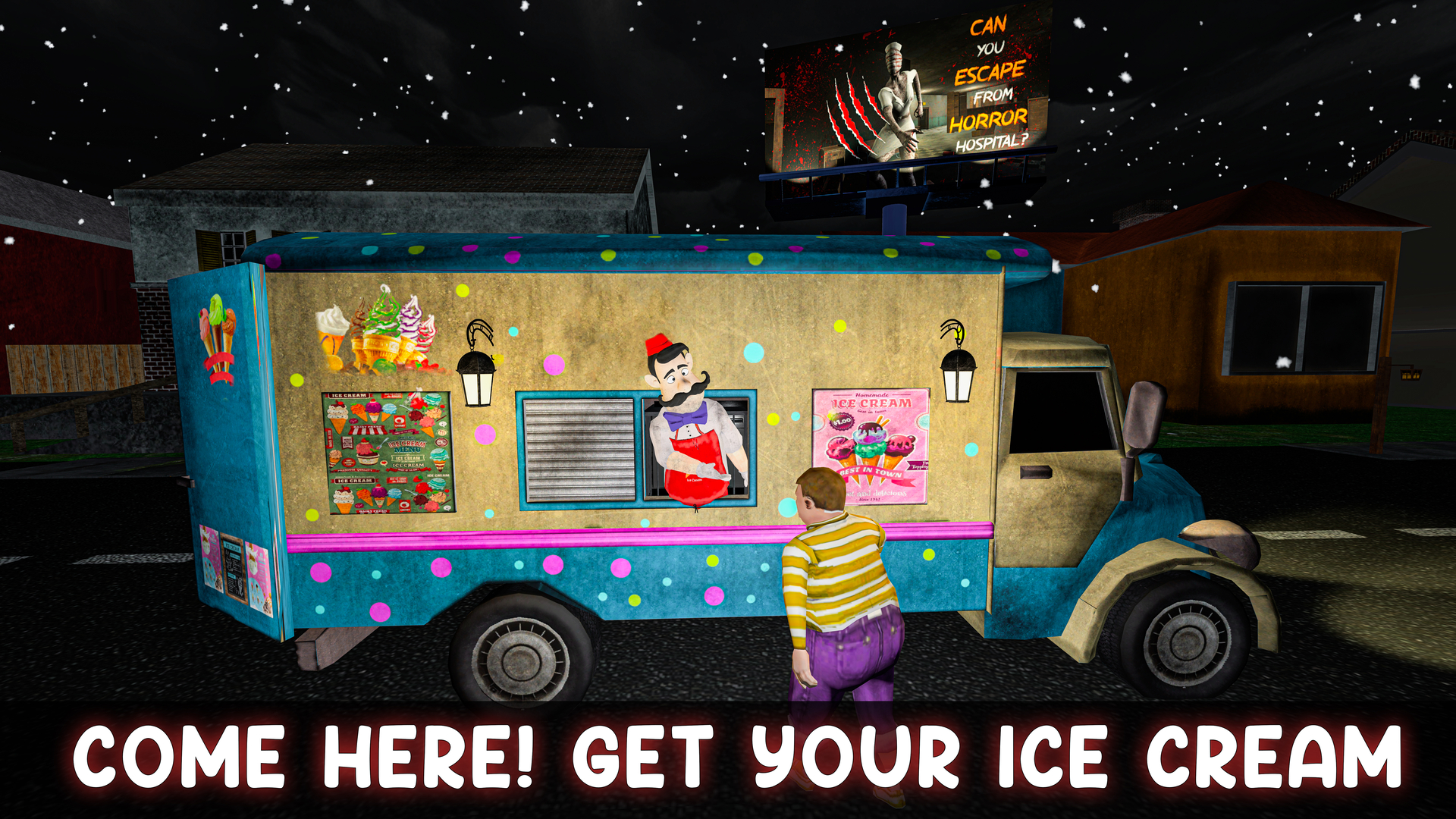 اسکرین شات 1 بازی Ice Cream Man: Icy Escape