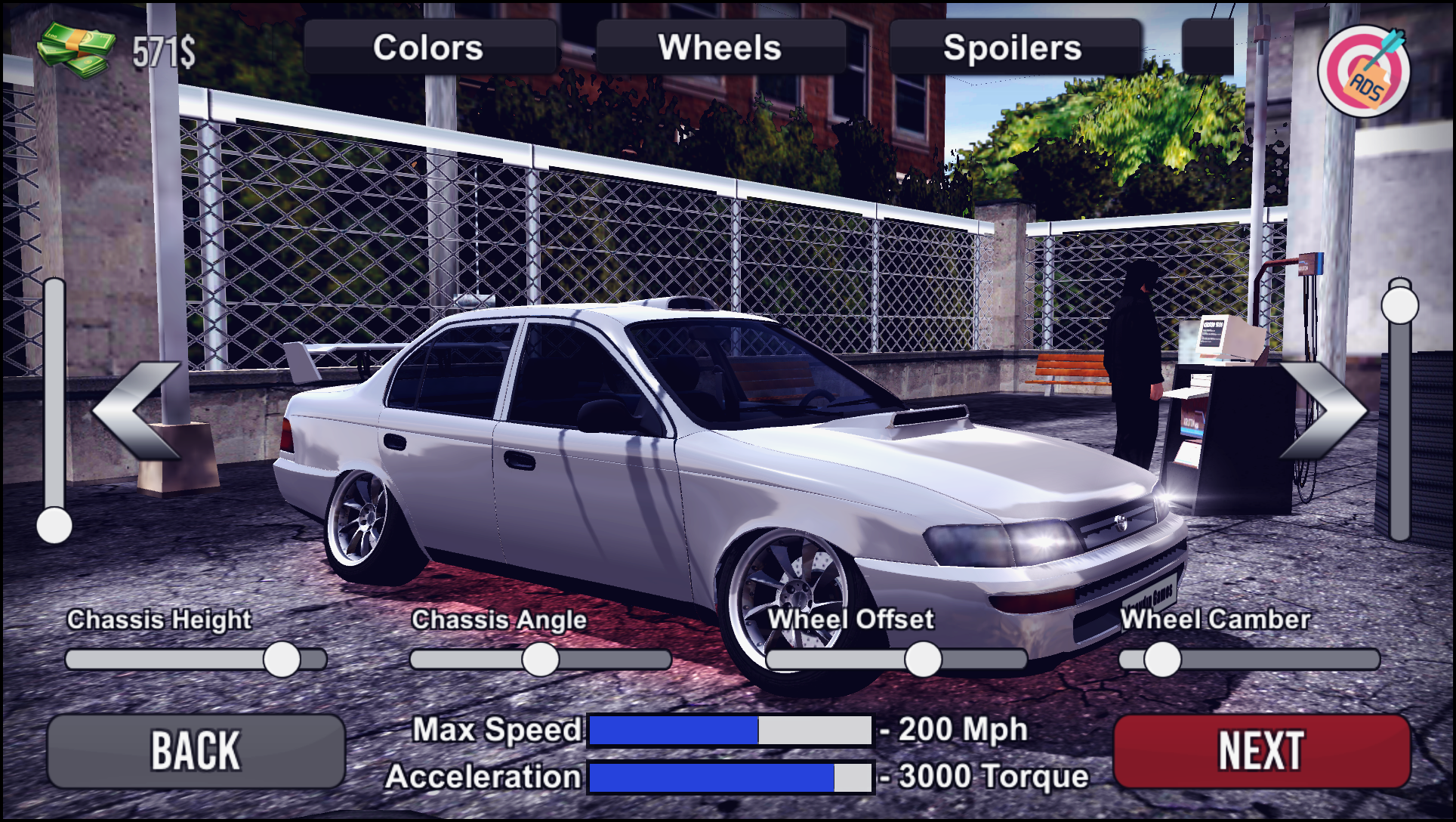 اسکرین شات 2 برنامه Corolla Drift Simulator